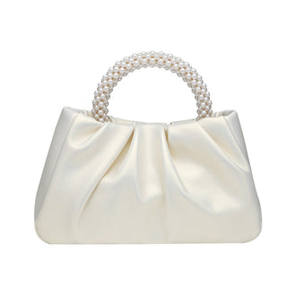Sweet Handbag Maiden Pearl Bag Women's Fashion All-match Pleated  Cloud Bag Mini Bag