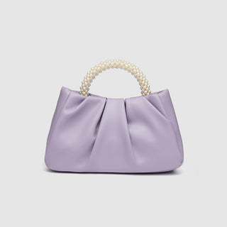 Sweet Handbag Maiden Pearl Bag Women's Fashion All-match Pleated  Cloud Bag Mini Bag