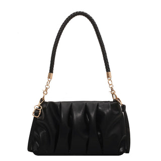 Minimalist Small Soft Genuine Leather Underarm Bag – Chic Retro Shoulder Purse for Women