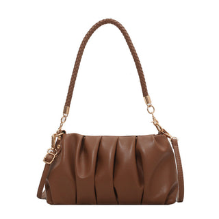 Minimalist Small Soft Genuine Leather Underarm Bag – Chic Retro Shoulder Purse for Women