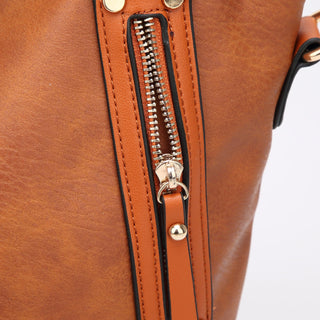 Classic Retro Women’s PU Leather Tote - Large Capacity Vintage Shoulder Bag