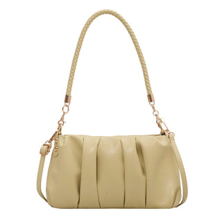 Minimalist Small Soft Genuine Leather Underarm Bag – Chic Retro Shoulder Purse for Women