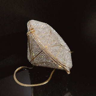 Geometric Diamond 3D Handbag - Architectural Origami Shoulder Bag