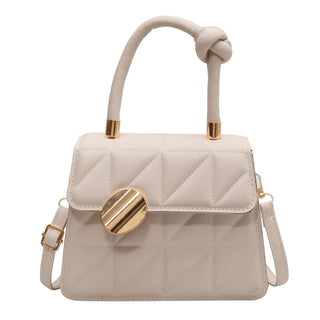 Women’s French Niche Artisanal Rhombus Handbag -  Geometric Small Top-Handle Bag & Shoulder Purse