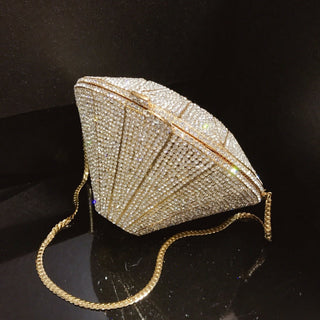 Geometric Diamond 3D Handbag - Architectural Origami Shoulder Bag