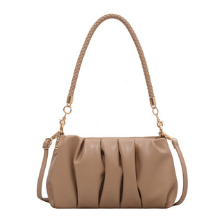 Minimalist Small Soft Genuine Leather Underarm Bag – Chic Retro Shoulder Purse for Women