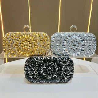 Elegant Women’s Evening Clutch & Shoulder Wallet -  Crossbody Handbag for Weddings & Parties